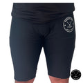 Front view of Boy’s Pro A7 cut-resistant hockey shorts.