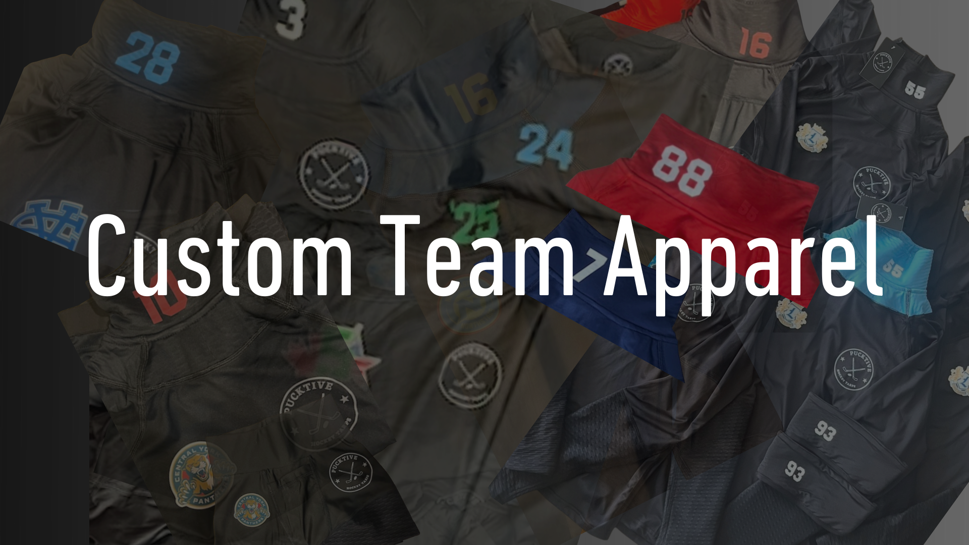 Home page of the Pucktive Team apparel order page. For Hockey Teams to order custom apparel for their hockey teams. slider_item_3prJb9