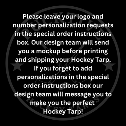 Personalized Hockey Tarp