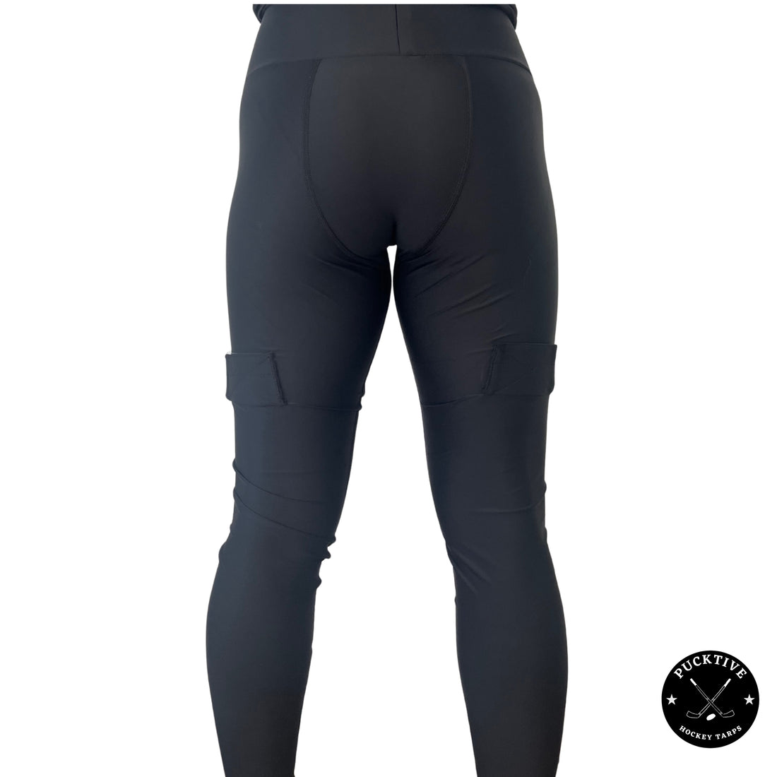 Front view of women’s dry fit hockey jill leggings showing athletic fit and breathable performance fabric.